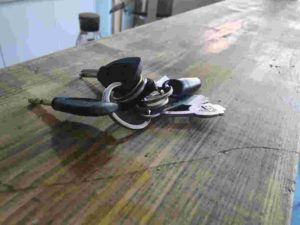 car keys on key ring table top by Locksmith Hanham